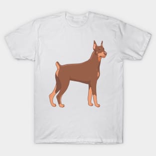 Red Doberman Pinscher T-Shirt